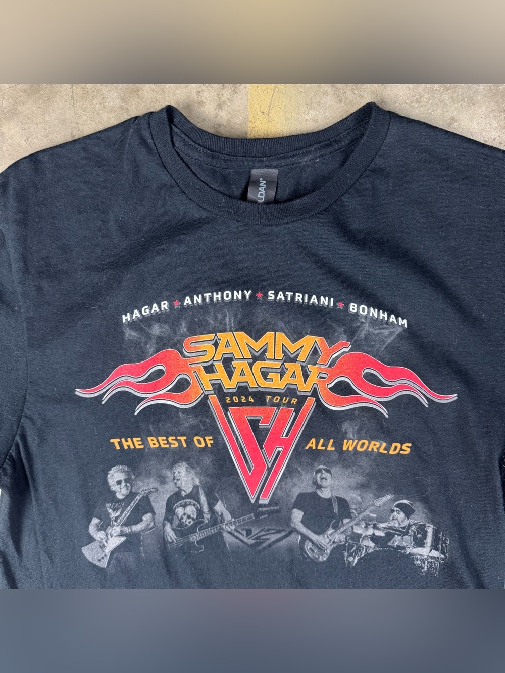 Sammy Hagar T-Shirt Size Small 2024 Tour Tee Heavy Metal Hard Rock Glam Concert
